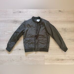 Aeropostale Green Bomber Jacket Lightweight Varsity Style